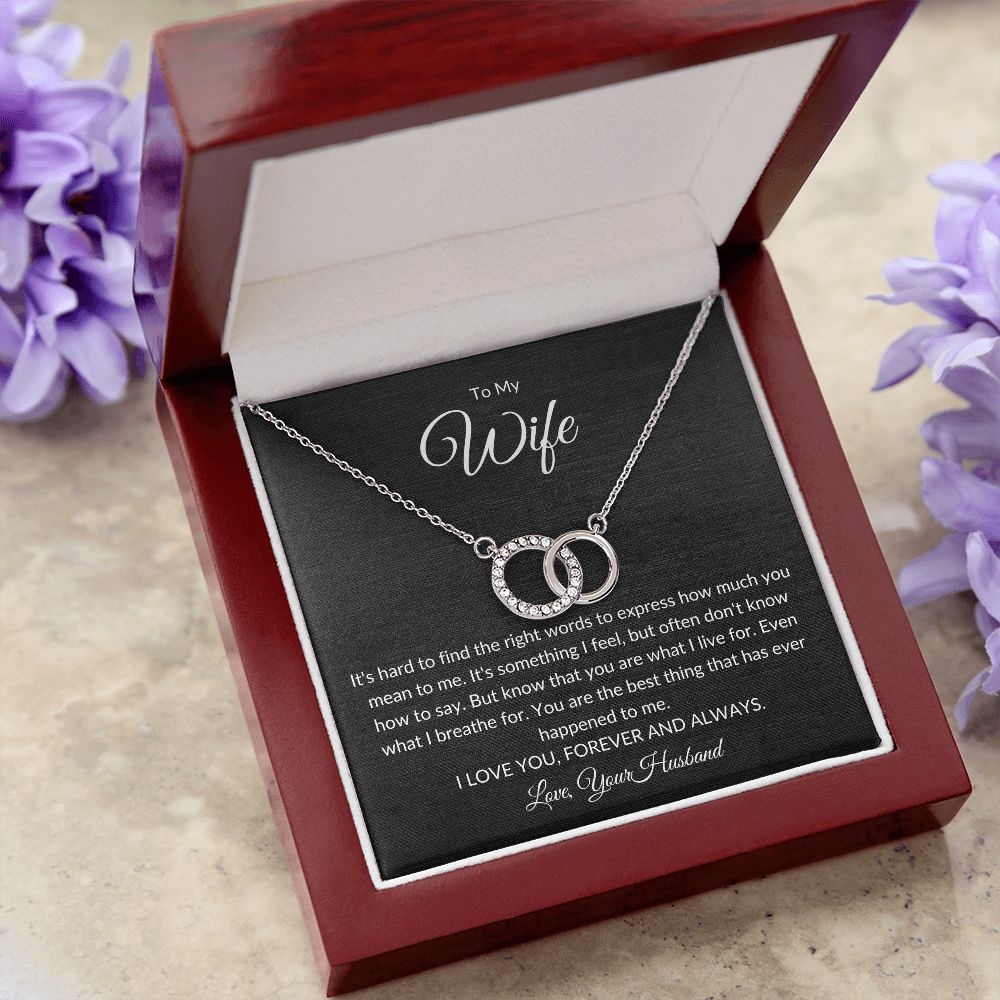 TO MY WIFE | YOU ARE WHAT I LIVE FOR | PERFECT PAIR NECKLACE - Sparkality Gifts