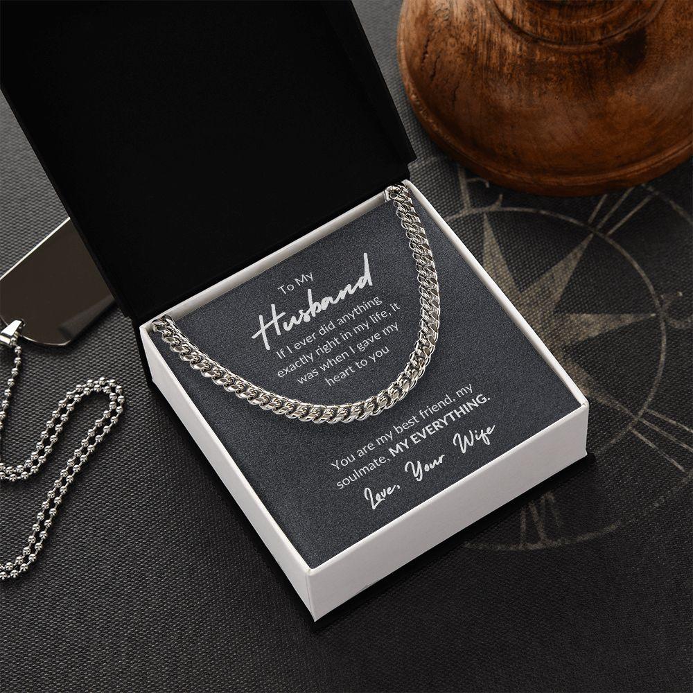 TO MY HUSBAND | CUBAN LINK CHAIN - Sparkality Gifts