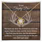 TO MY TROPHY DOE | THE HUNT WAS DONE | LOVE KNOT NECKLACE - Sparkality Gifts