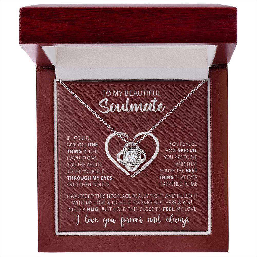 My Beautiful Soulmate | Love & Light - Love Knot Necklace - Sparkality Gifts