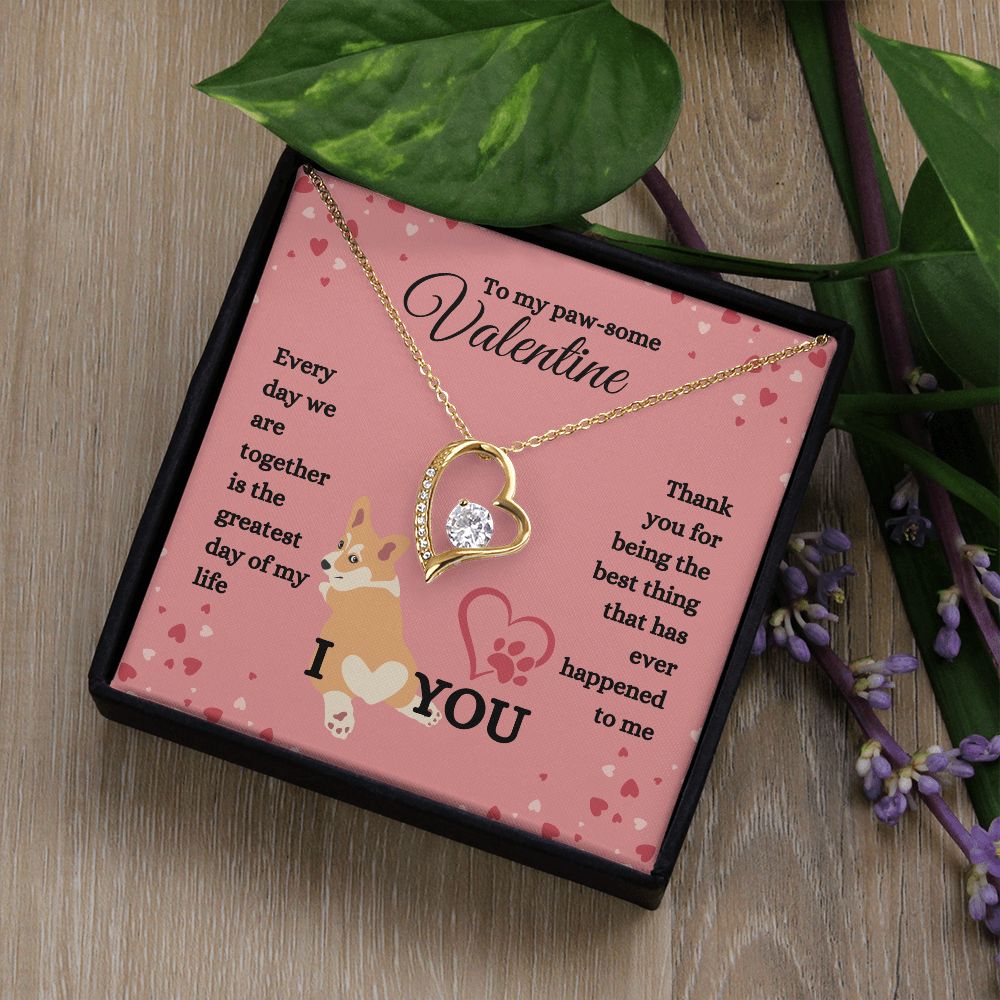 TO MY PAW-SOME VALENTINE | GREATEST DAY | FOREVER LOVE NECKLACE - Sparkality Gifts