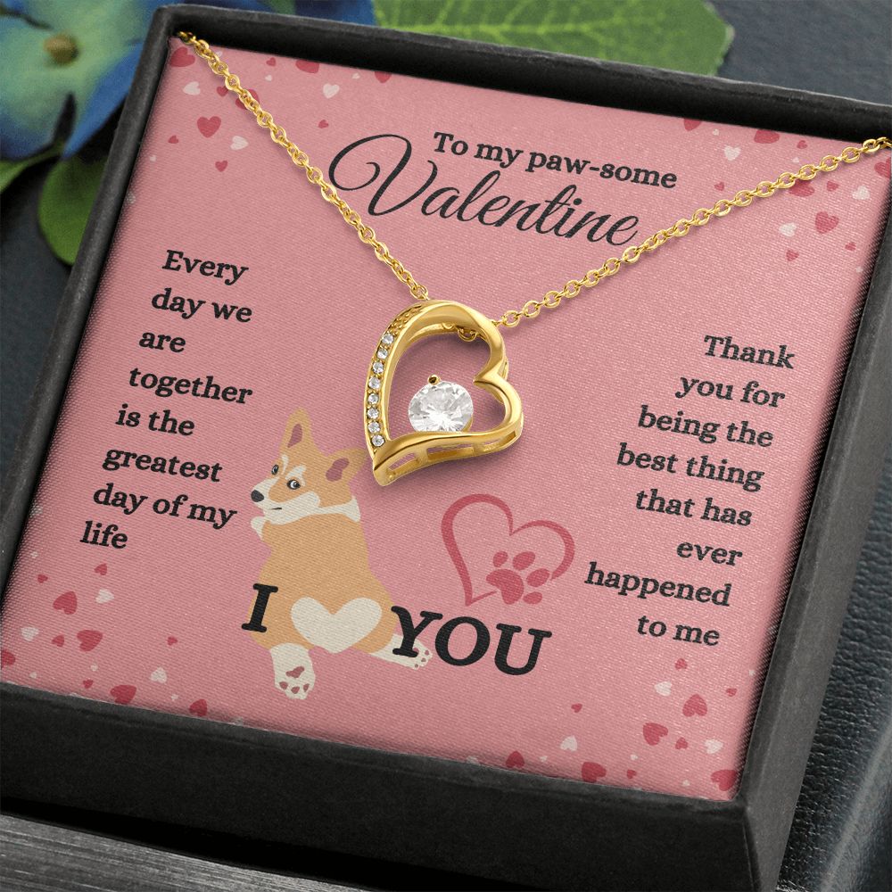 TO MY PAW-SOME VALENTINE | GREATEST DAY | FOREVER LOVE NECKLACE - Sparkality Gifts