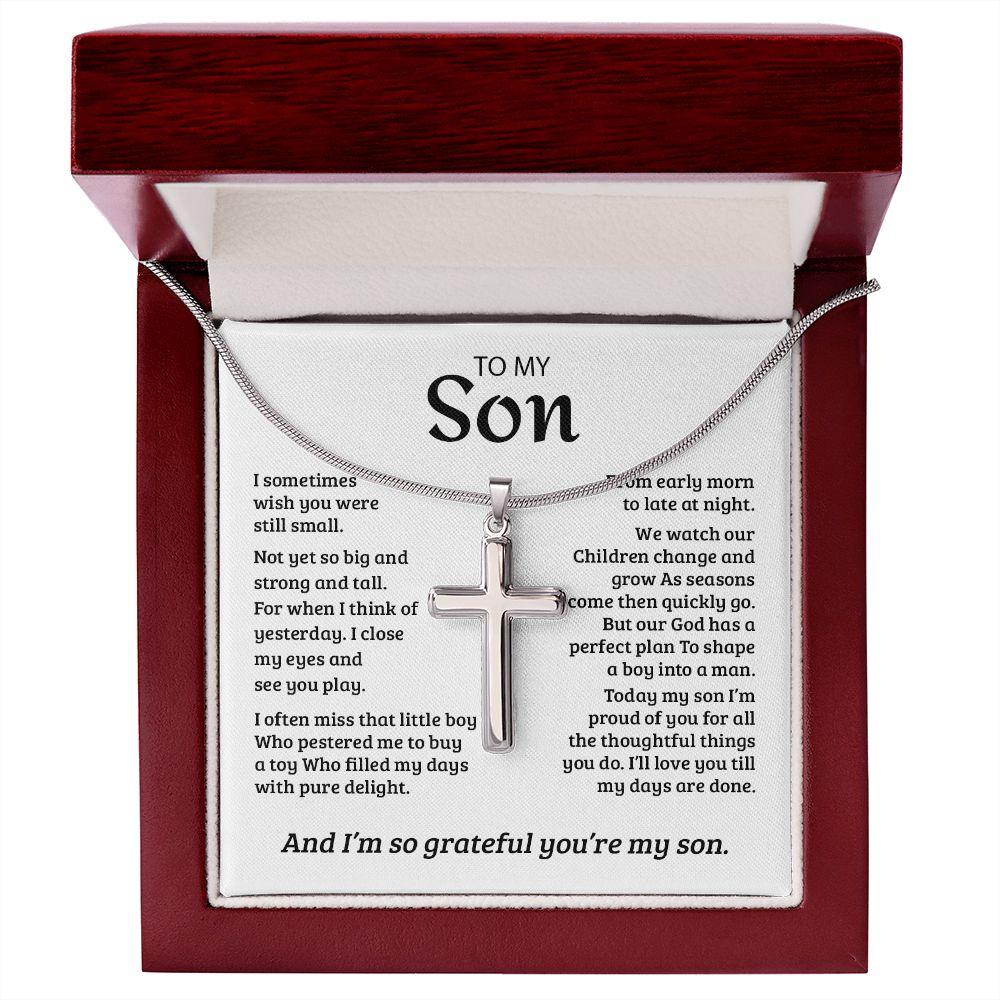 My Son | So Grateful - Stainless Steel Necklace - Sparkality Gifts