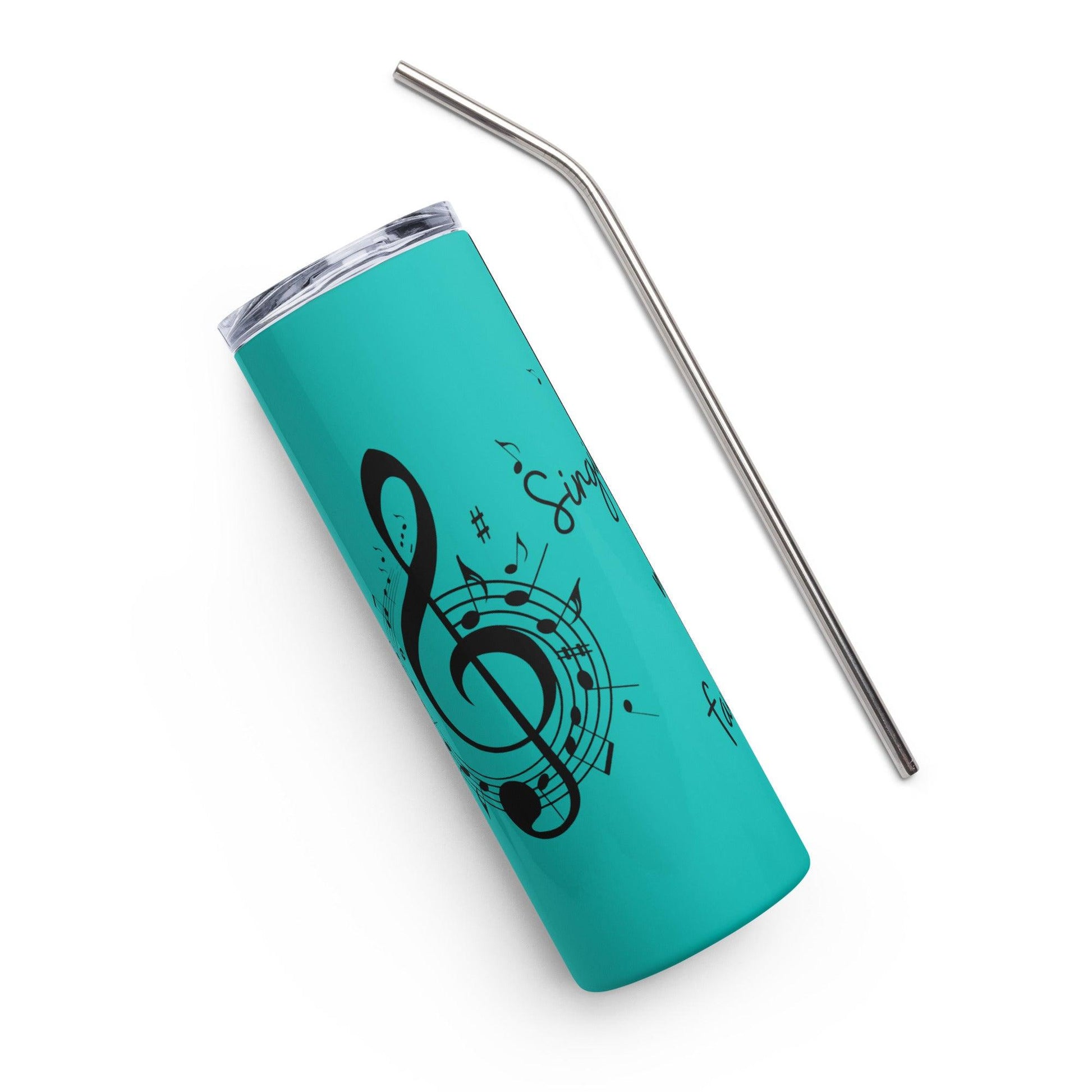 STAINLESS STEEL TUMBLER | SINGING IS MY FAVORITE - Sparkality Gifts