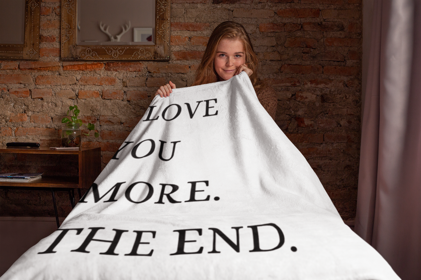 I Love You More | Premium Mink Sherpa Blanket 50x60